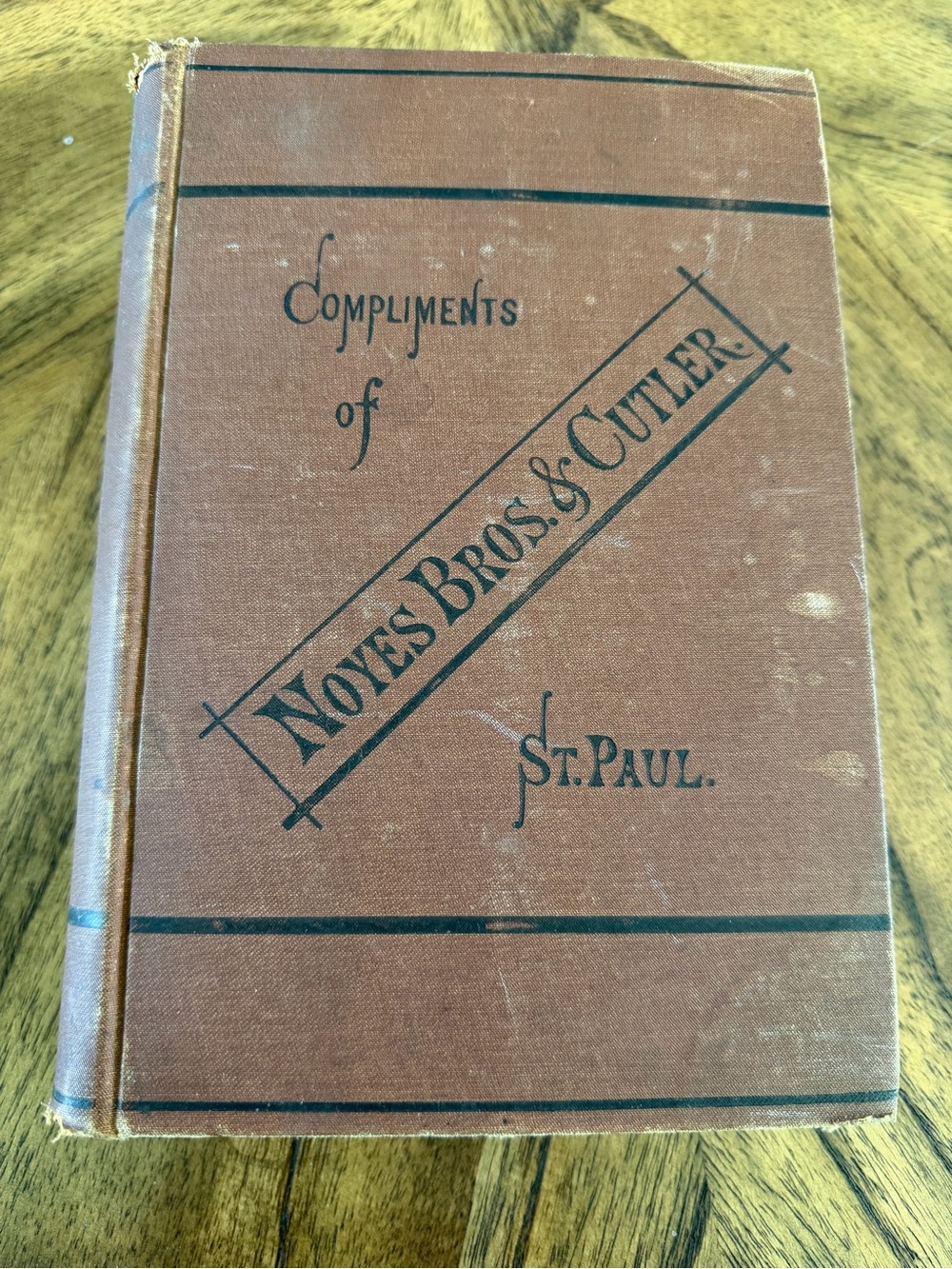 Vtg Compliments Of Noyes Bros. & Cutler Apothecary, Medical 1900 St Paul